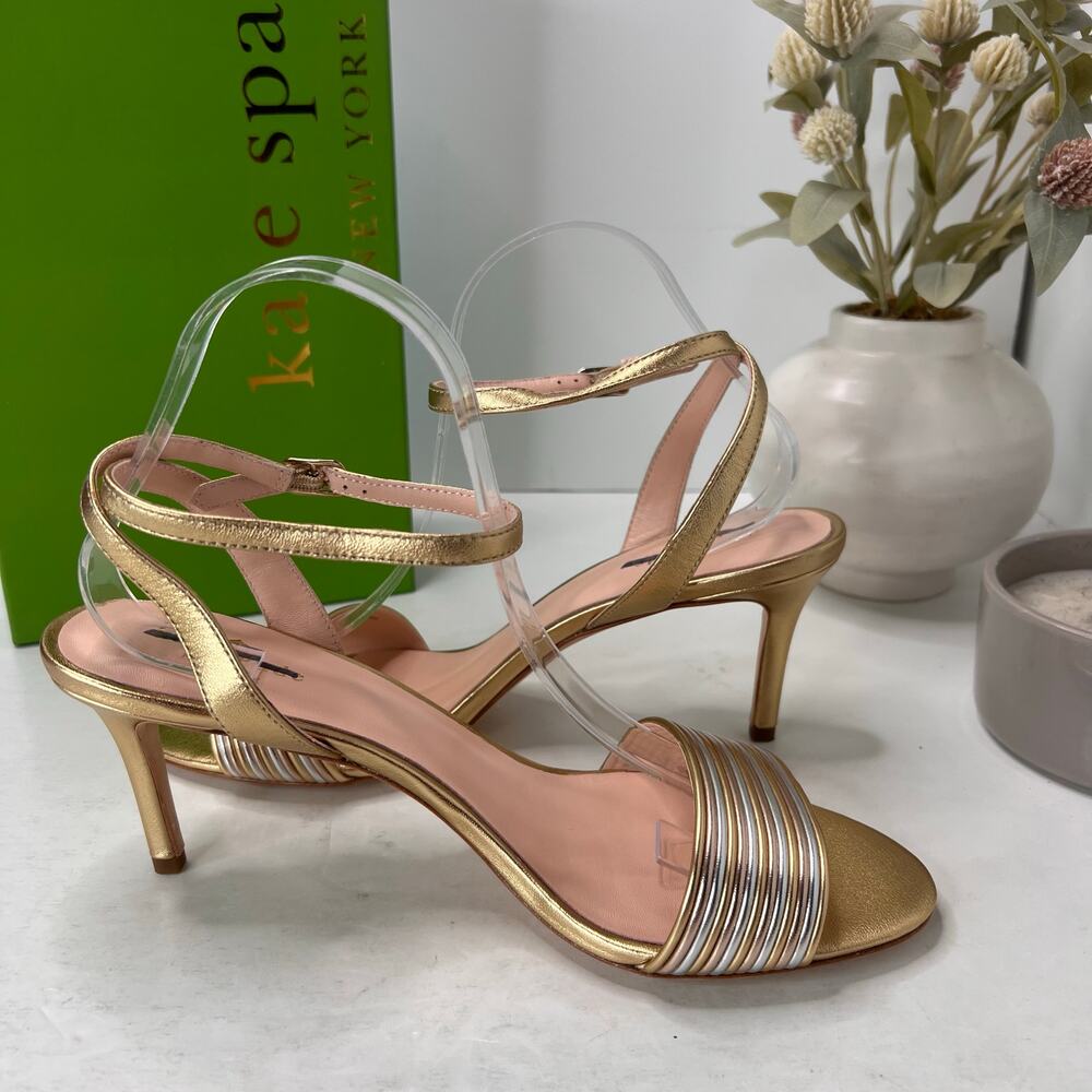 Kate Spade Jasmyne Multi Metallic Heel Silver/Gold S71900003 Women's 9.5B NWB - Picture 6 of 11